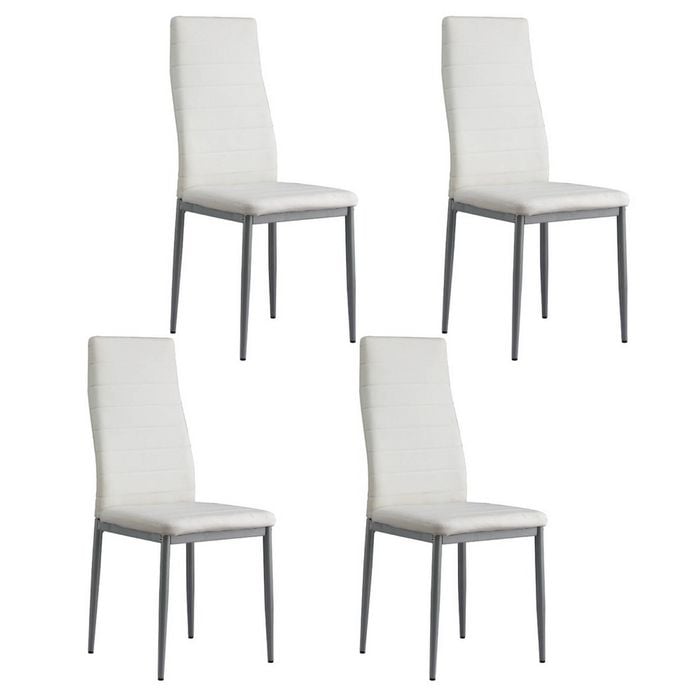 Dining Chairs White x4 - Bunnings Australia