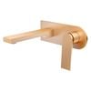 Mondella Brushed Rose Gold Signature Wall Basin Mixer