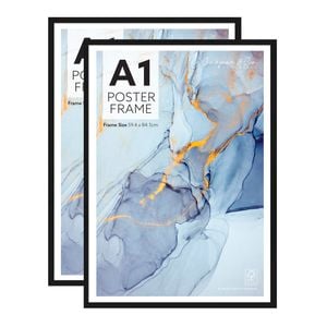 Cooper & Co. Set of 2 A1 Black Poster Photo Frames