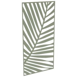 ProtectorAl 300-1200w x 1201-2400h Pale Eucalypt Palm Unframed Solid Aluminium Decorative Panel