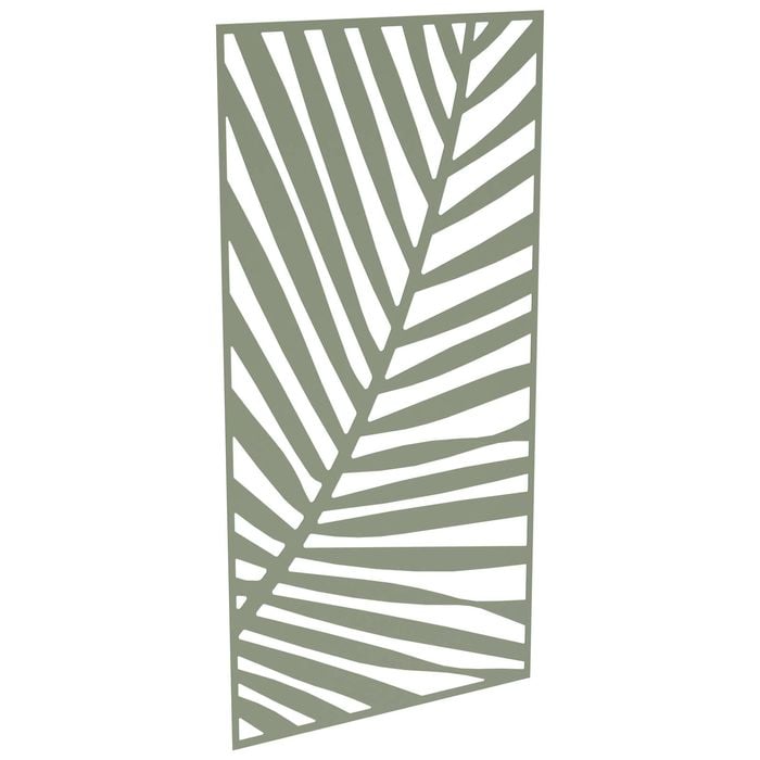 ProtectorAl 300-1200w x 1201-2400h Pale Eucalypt Palm Unframed Solid Aluminium Decorative Panel