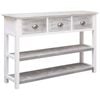 vidaXL Solid Paulownia and Poplar Wood Sideboard Antique Grey 115cm Side Table