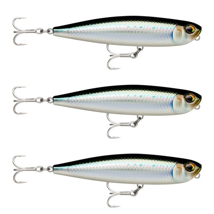 3x Rapala 13cm Precision Xtreme Pencil EXO Topwater Fishing Lures - Tarpon