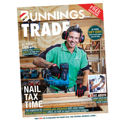 Bunnings trade magazine for may 2025 in tilted format