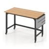 Costway 1.2m Mobile Computer Desk Home Office Writing Study Table Natural