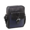 Pierre Cardin Pebbled Leather Organizer  Cross Body Black/Navy