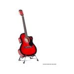 Karrera Acoustic Cutaway 40in Guitar - Red
