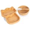 Tiny Dining 3pc Bamboo Llama Baby Feeding Set with Suction Cup
