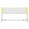 Costway Badminton Tennis Net Set Volleyball Kit Outdoor Sports Yellow