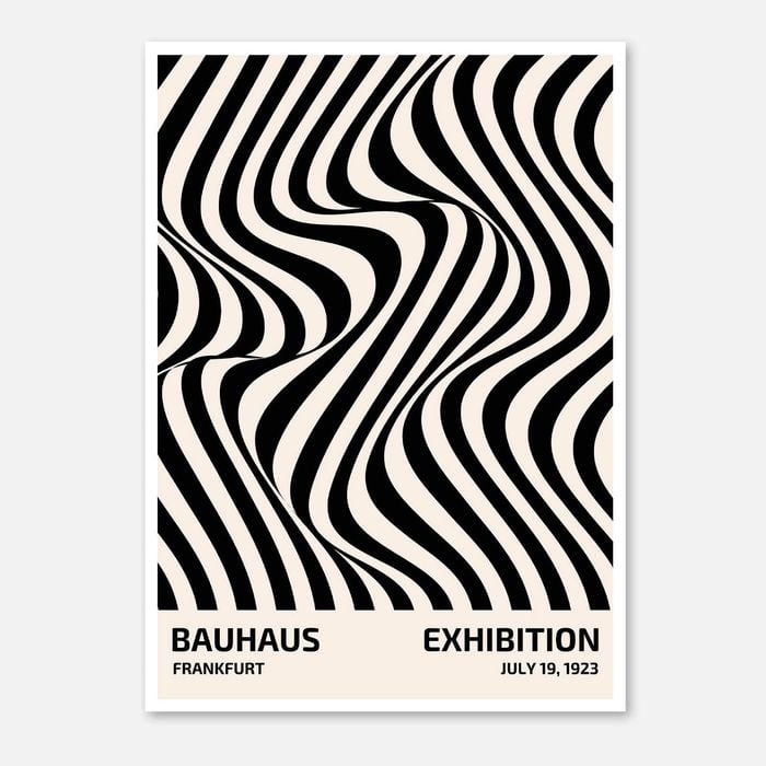 Galrie Bauhaus 1923 Exhibition Poster Art Print Modernist Design, Poster Only, 50 x 70cm (20 x 28inch)