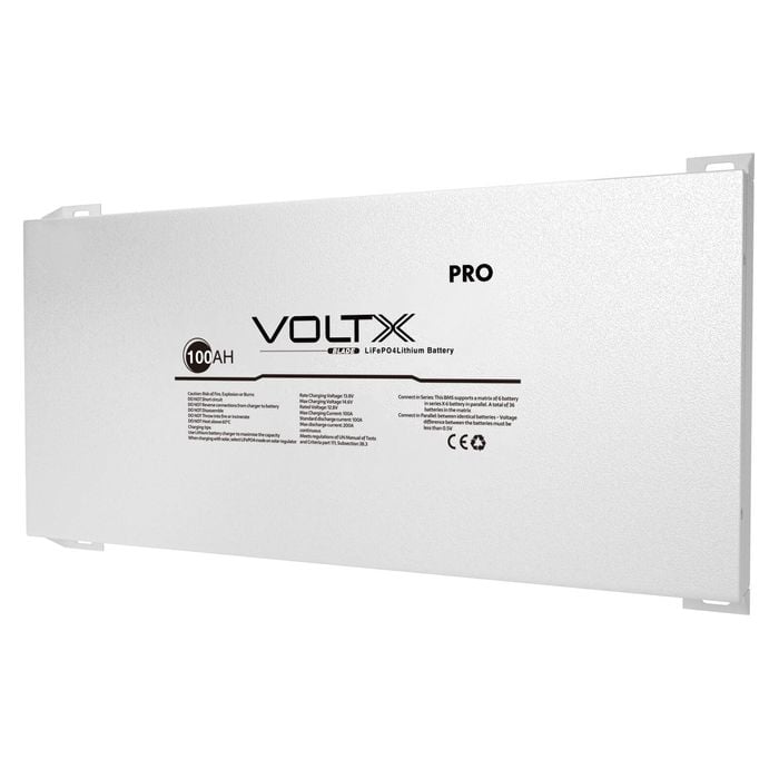 Voltx 12v Blade 100ah Lifepo4 Lithium Battery — 1280wh 6.5cm Ultra-thin, Portable Power For Rv, Caravan & Marine