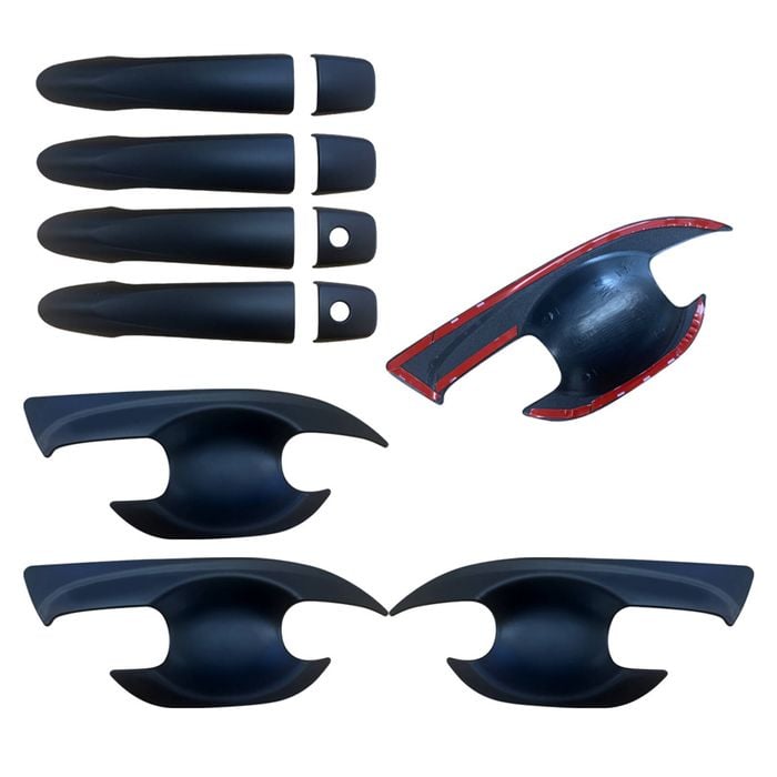 Door Handles Bowl Inserts Cover for Nissan Navara D23 NP300 2015-2025 Matt Black protector