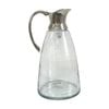 SS Collective Hammered Glass Jug With Sleek Silver Spout 1.75L
