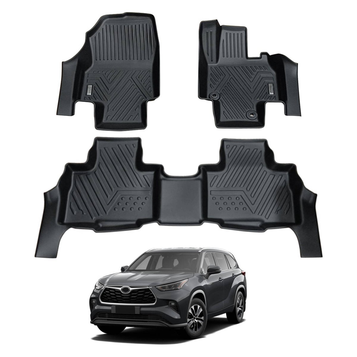 AUSGO 5D Car Floor Mats for Toyota Kluger 2021-Onwards All-Weather ...