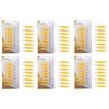 6x 8pc Appetito Corn Holders Home Kitchen Cooking Accessory - Yellow