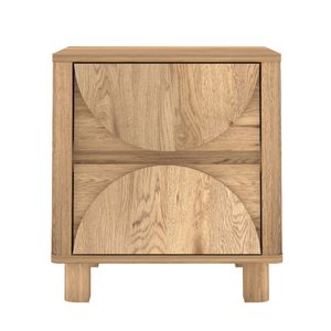 Cosmoliving Arched 2 Drawers Bedside Table