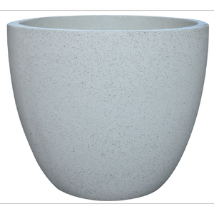 Northcote Pottery 45cm White Terrazzo Look Precinct Lite Egg Pot