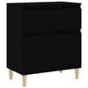 vidaXL Sideboard Buffet Storage Side Cabinet Cupboard Black