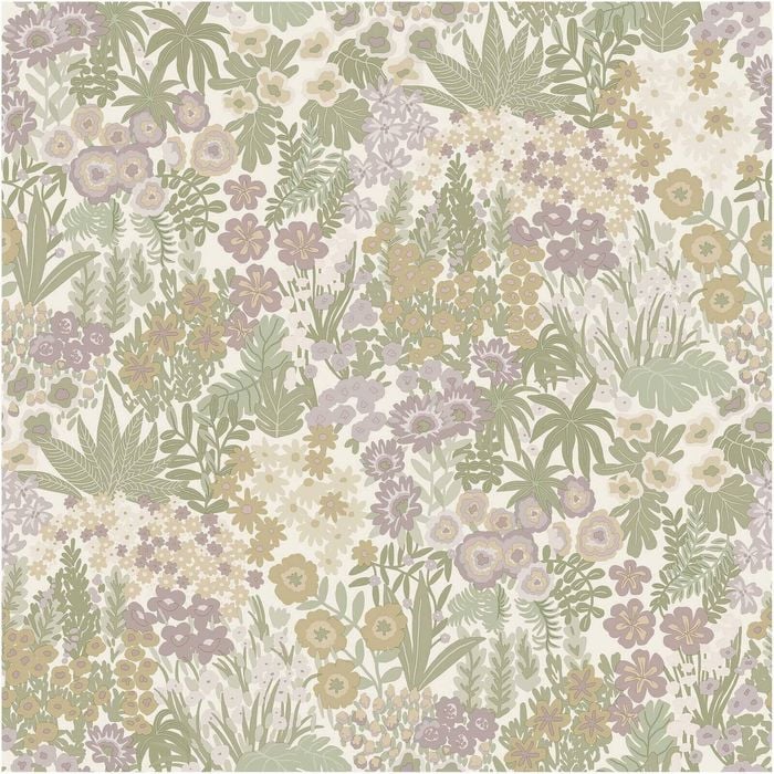 Flower Field Cream, Wallpaper 10.05m x 53cm Wallpaper Boutique