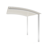 Exterior Life 4.5m Miami Curved Pearl White/Surfmist Pergola