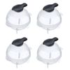 4pc Prepara Jumbo Slow-Melting Whiskey Drink Ice Ball Sphere Mould Large Black