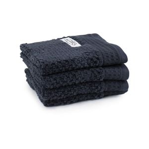 4pc Onkaparinga 30x30cm Avalon Face Washer 550GSM Midnight