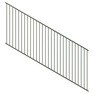 ProtectorAl 1201 - 2400 x 1200mm Pale Eucalypt Raked 16-30º Flat Top Pool Fence Panel