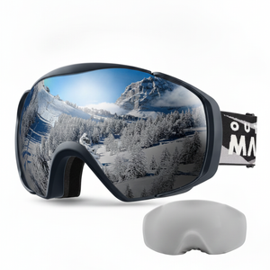 OutdoorMaster Adult Youth OTG Anti-Fog UV400 Goggles for Ski Snowboard