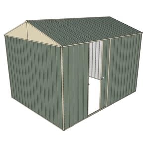 Build-a-Shed 2.3 x 3.0 x 2.3m Gable Single Sliding Side Door Shed - Green
