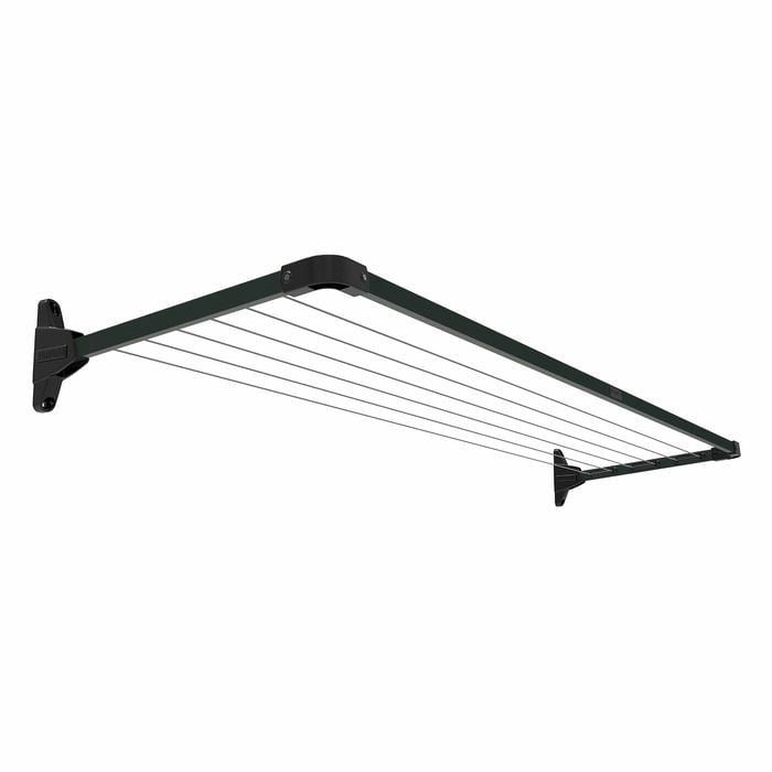 Daytek Black Satin Slim Fold Down Clothesline MK2 LL