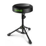 Gravity FDSEAT1 Adjustable Round Foldable Musicians Stool - Black
