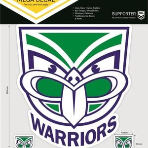 NRL Mega Decal - New Zealand Warriors - Car Sticker 250mm - NEW