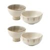 2x 2pc Ecology Multicoloured Cecile Condiment Bowl Set Stoneware Earth Tones