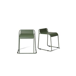 Seek and Ramble Parco Outdoor Stool Olive Set Of 2