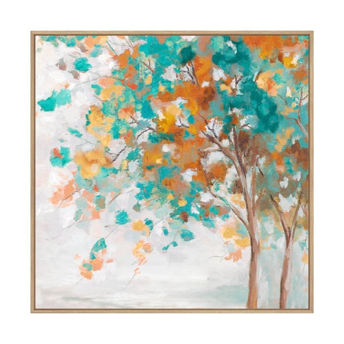 Artey | Autumn Mood - Framed Canvas - Natural Frame - 84 x 84cm