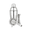 Bartender 3 Piece Stainless Steel Cocktail Set - 550ml