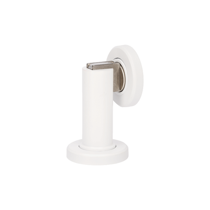 Zanda 75mm White Magnetic Door Stop Heavy Duty