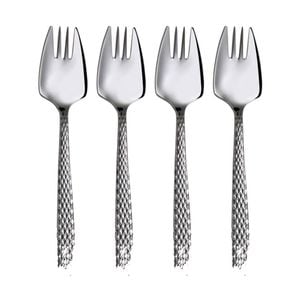 4x Maxwell & Williams Diamonds Stainless Steel Faceted Design Buffet Fork