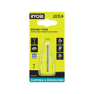 Ryobi 3.2mm Rotary Spear-Shaped Engraving Burr