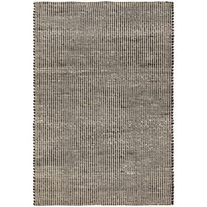 The Rug Connection Nordic 300 Black 225x155cm - Medium Hand Loomed Wool Indoor Floor Rug