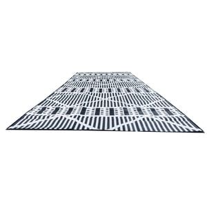 240 x 600cm Extra Large Reversible Outdoor Rug – Lightweight Camping & Caravan Mat- Zulu Geometric Tribal