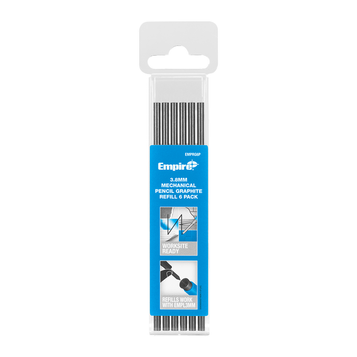 Empire 3.8mm Mechanical Pencil Graphite Refill - 6 Pack