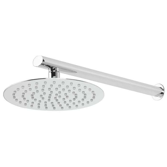 Foreno Chrome Round Wall Mount Shower Rose