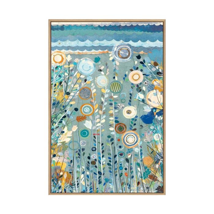Artey | Ocean Garden II - Framed Canvas - Natural Frame - 60 x 90cm