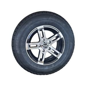 Sunrise 14" Ford Alloy Rim With 185r14c Tyre Machined Face - Wrtf14a185