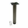 Adoored 30 x 230mm Brushed Nickel Round Table Leg