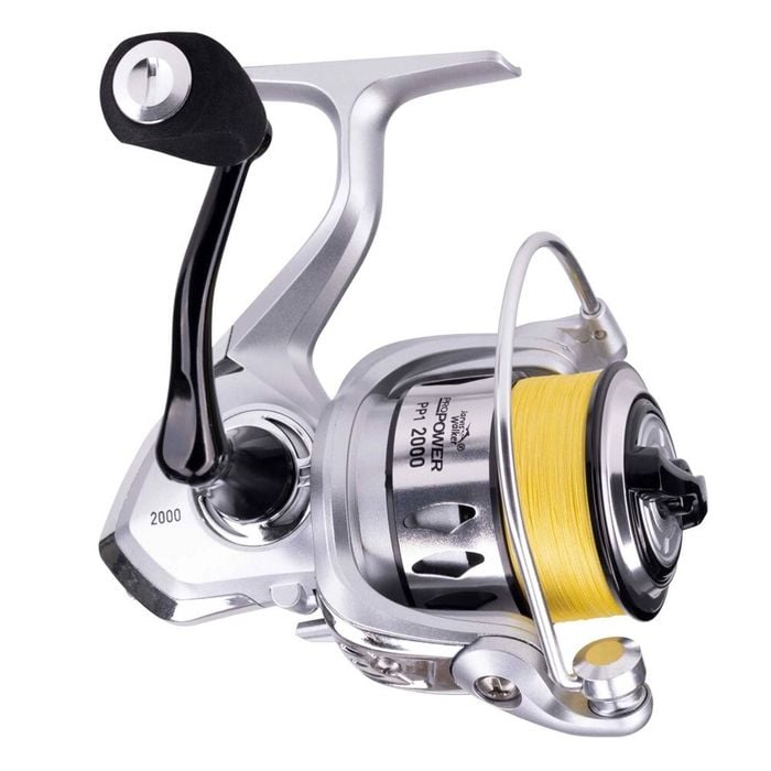 Jarvis Walker Pro Power 2000 Spin Reel Spooled with Braid - 4 Bearing ...