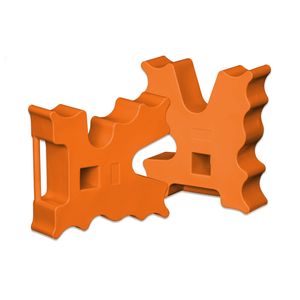 2pc AgBoss Equestrian Show Jumping Cavaletti Jump Blocks Versatile Orange