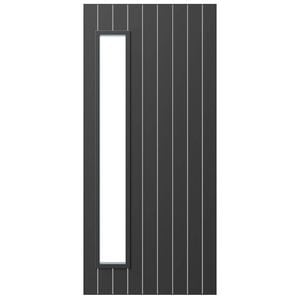 Strata 2040 x 820 x 41mm Parkwood Aluminium Entrance Door STTGVVP10