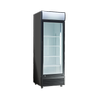 Exquisite One Glass Door Upright Display Refrigerators Black 400 Litre